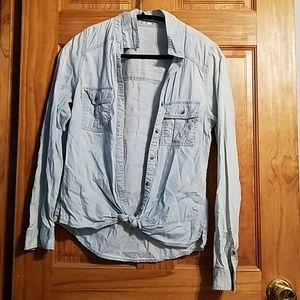 Button up, long sleeve shirt